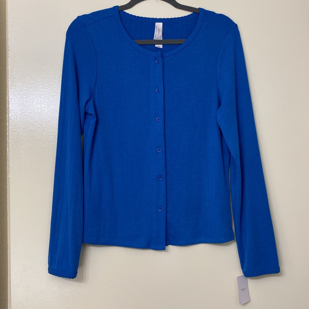 Blue Cardigan / Sleepwear - Picture 3 of 5